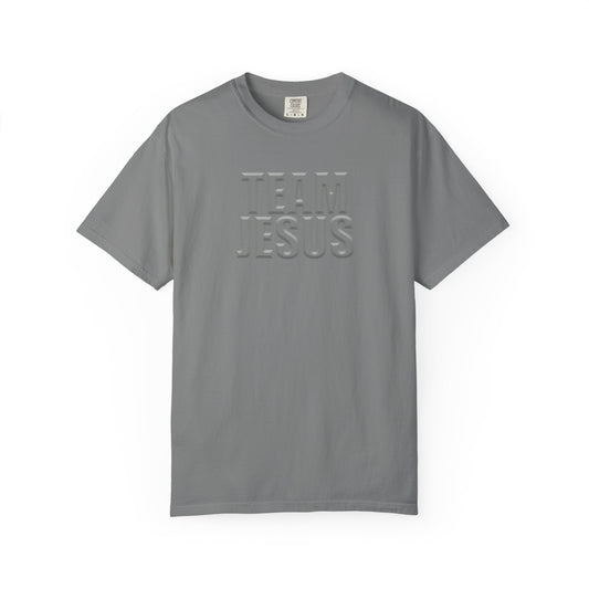 Team Jesus T‑Shirt — Christian Faith Graphic Tee (Grey)